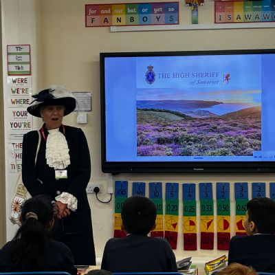 Visit from the High Sheriff of Somerset